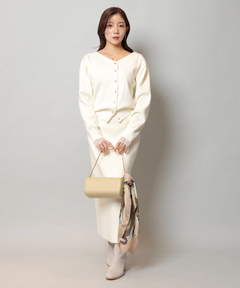 Apuweiser-riche(アプワイザー・リッシェ) |レースレイヤード前後2WAYニットアップ