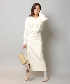 Apuweiser-riche(アプワイザー・リッシェ) |レースレイヤード前後2WAYニットアップ