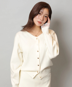 Apuweiser-riche(アプワイザー・リッシェ) |レースレイヤード前後2WAYニットアップ