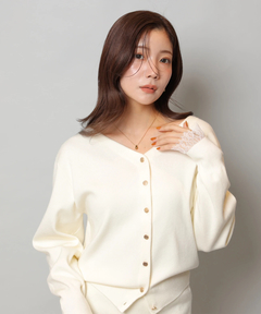 Apuweiser-riche(アプワイザー・リッシェ) |レースレイヤード前後2WAYニットアップ