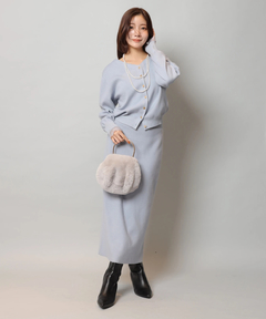 Apuweiser-riche(アプワイザー・リッシェ) |レースレイヤード前後2WAYニットアップ