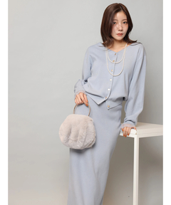 Apuweiser-riche(アプワイザー・リッシェ) |レースレイヤード前後2WAYニットアップ