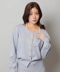 Apuweiser-riche(アプワイザー・リッシェ) |レースレイヤード前後2WAYニットアップ