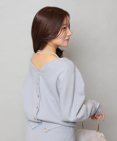 Apuweiser-riche(アプワイザー・リッシェ) |レースレイヤード前後2WAYニットアップ