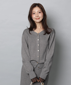 Apuweiser-riche(アプワイザー・リッシェ) |レースレイヤード前後2WAYニットアップ