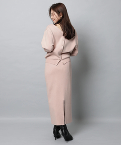 Apuweiser-riche(アプワイザー・リッシェ) |レースレイヤード前後2WAYニットアップ