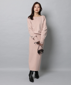 Apuweiser-riche(アプワイザー・リッシェ) |レースレイヤード前後2WAYニットアップ