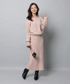 Apuweiser-riche(アプワイザー・リッシェ) |レースレイヤード前後2WAYニットアップ