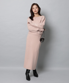 Apuweiser-riche(アプワイザー・リッシェ) |レースレイヤード前後2WAYニットアップ