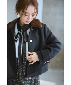 ステンカラーショートコート | コート | Apuweiser-riche