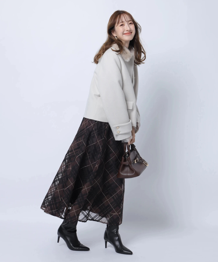 ステンカラーショートコート | コート | Apuweiser-riche