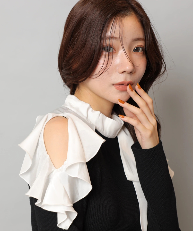 ショルダースリットフリルニット | ニット | Apuweiser-riche