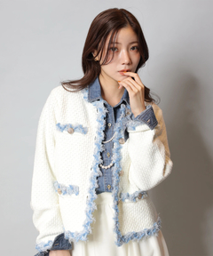 Apuweiser-riche(アプワイザー・リッシェ) |MIXブレードニットジャケット