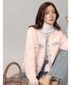 Apuweiser-riche(アプワイザー・リッシェ) |MIXブレードニットジャケット