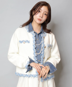 Apuweiser-riche(アプワイザー・リッシェ) |MIXブレードニットジャケット