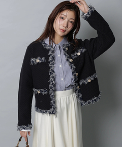 Apuweiser-riche(アプワイザー・リッシェ) |MIXブレードニットジャケット