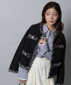 Apuweiser-riche(アプワイザー・リッシェ) |MIXブレードニットジャケット