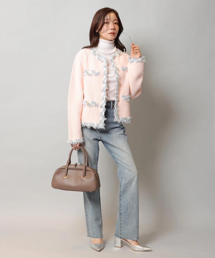 MIXブレードニットジャケット | カーデ | Apuweiser-riche