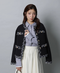 Apuweiser-riche(アプワイザー・リッシェ) |MIXブレードニットジャケット