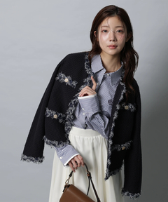 Apuweiser-riche(アプワイザー・リッシェ) |MIXブレードニットジャケット