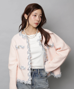 Apuweiser-riche(アプワイザー・リッシェ) |MIXブレードニットジャケット