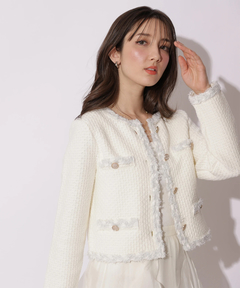 Apuweiser-riche(アプワイザー・リッシェ) |MIXブレードニットジャケット