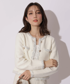 Apuweiser-riche(アプワイザー・リッシェ) |MIXブレードニットジャケット