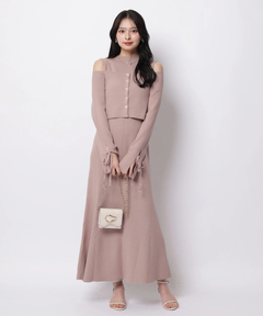 Apuweiser-riche(アプワイザー・リッシェ) |リボンカーデワンピースset