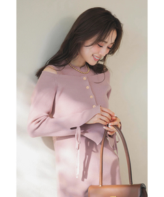 Apuweiser-riche(アプワイザー・リッシェ) |リボンカーデワンピースset