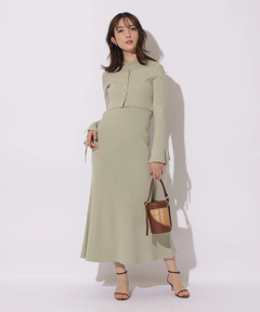 Apuweiser-riche(アプワイザー・リッシェ) |リボンカーデワンピースset