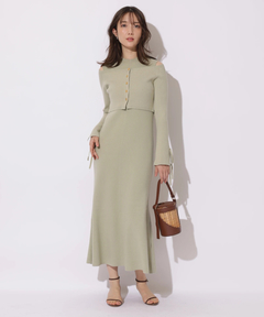 Apuweiser-riche(アプワイザー・リッシェ) |リボンカーデワンピースset