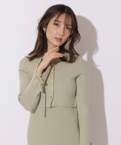 Apuweiser-riche(アプワイザー・リッシェ) |リボンカーデワンピースset