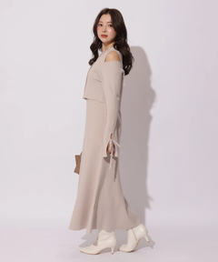 Apuweiser-riche(アプワイザー・リッシェ) |リボンカーデワンピースset