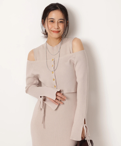 Apuweiser-riche(アプワイザー・リッシェ) |リボンカーデワンピースset