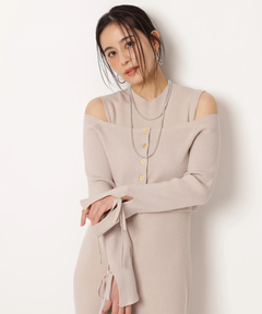 Apuweiser-riche(アプワイザー・リッシェ) |リボンカーデワンピースset