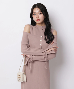 Apuweiser-riche(アプワイザー・リッシェ) |リボンカーデワンピースset