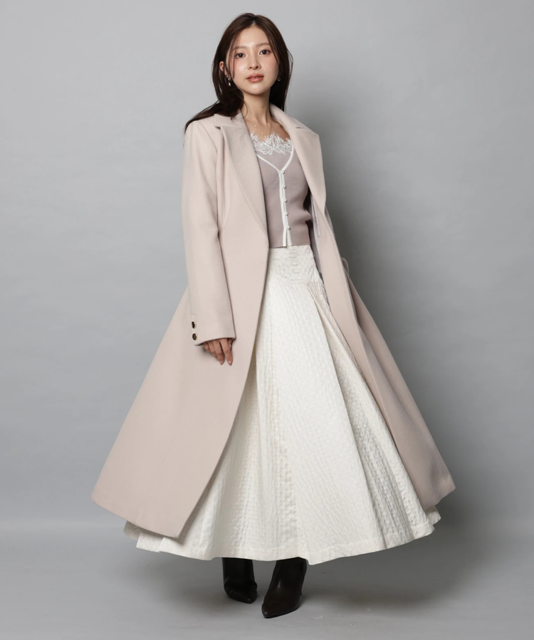 ベルト付ロングチェスターコート | コート | Apuweiser-riche