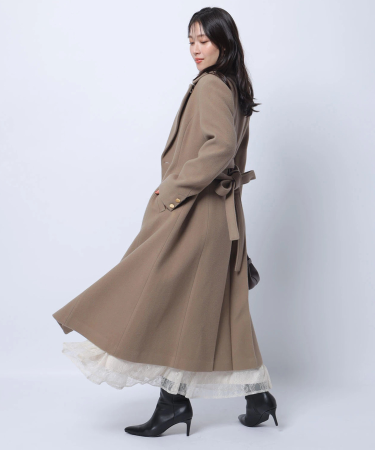 ベルト付ロングチェスターコート | コート | Apuweiser-riche