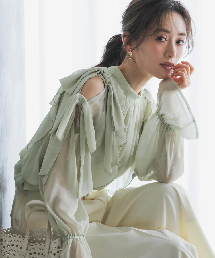 楊柳フリルブラウス | シャツ・ブラウス | Apuweiser-riche