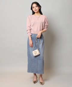 Apuweiser-riche(アプワイザー・リッシェ) |デニムタイトスカート