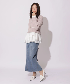 Apuweiser-riche(アプワイザー・リッシェ) |デニムタイトスカート