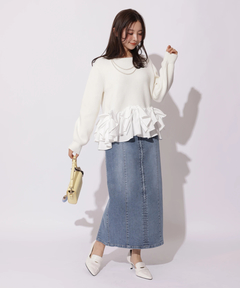 Apuweiser-riche(アプワイザー・リッシェ) |デニムタイトスカート