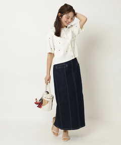 Apuweiser-riche(アプワイザー・リッシェ) |デニムタイトスカート