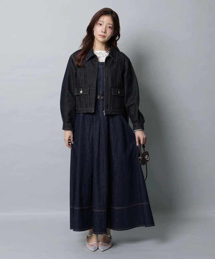 アプワイザーリッシェ　アウター　ブルゾン アプワイザーリッシェ Apuweiser-riche フードブルゾン （紺