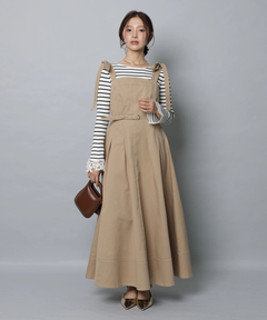 Apuweiser-riche(アプワイザー・リッシェ) |リボンショルダーデニムジャンスカ