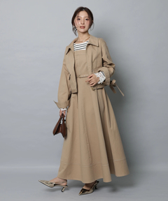 Apuweiser-riche(アプワイザー・リッシェ) |リボンショルダーデニムジャンスカ