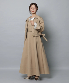 Apuweiser-riche(アプワイザー・リッシェ) |リボンショルダーデニムジャンスカ