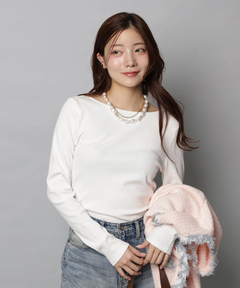 Apuweiser-riche(アプワイザー・リッシェ) |ボートネックカットソー