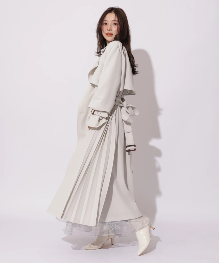 サイドプリーツトレンチコート | コート | Apuweiser-riche