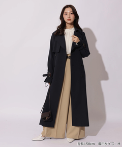 Apuweiser-riche(アプワイザー・リッシェ) |サイドプリーツトレンチコート